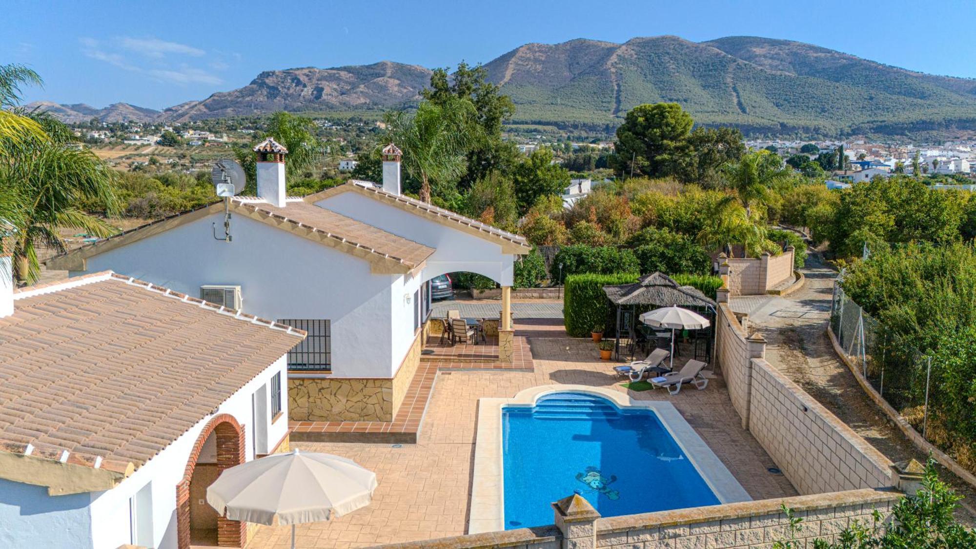 Casa Rural Tipica Andaluza, Wifi,Piscina, Barbacoa, Aire Acondicionado, 5Min Centros Alhaurin el Grande Exterior photo